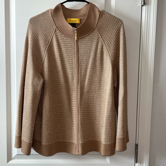 St. John Sweaters - St John Zip Front Cardigan